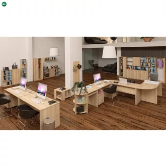 íves sarokasztal, tölgy sonoma, TEMPO ASISTENT NEW 024