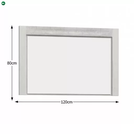 Tükör 12, kőris fehér, INFINITY 12