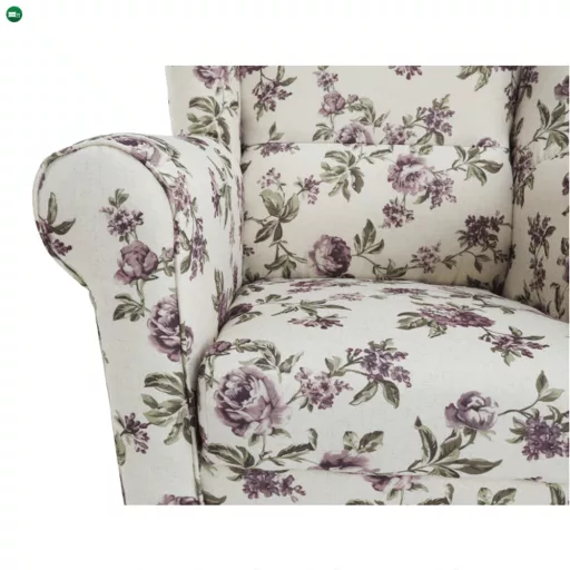 füles fotel puffal, szövet rose 18, ASTRID