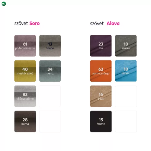 füles fotel puffal, szövet patchwork N1, ASTRID