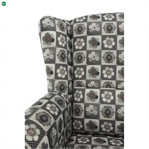 füles fotel puffal, szövet patchwork N1, ASTRID