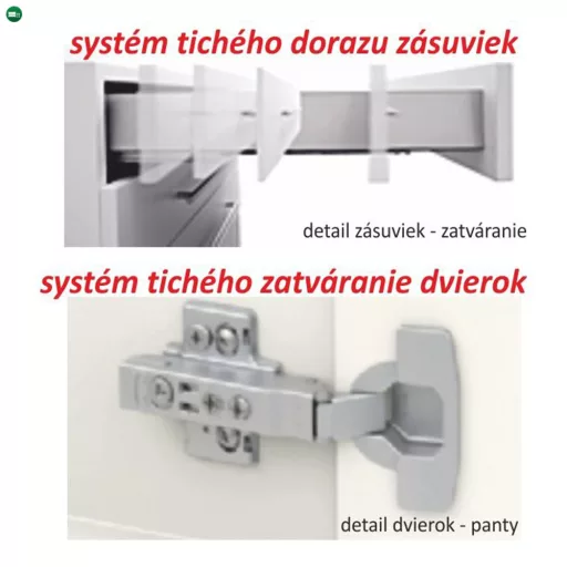 Alsószekrény D 80, fehér magas fényű HG, LINE