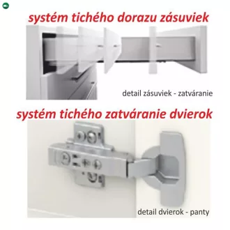 Alsószekrény D 80 ZL, fehér magas fényű HG, LINE