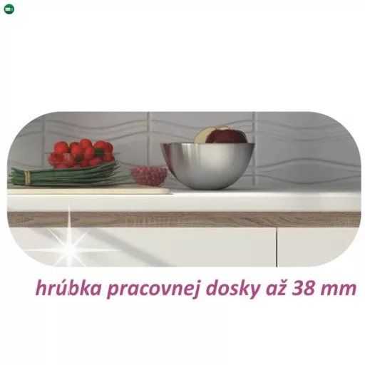Alsó sarokszekrény, fehér magas fényű HG, LINE