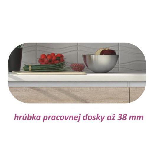 Alsószekrény egy ajtóval, tölgy sonoma, jobbos, LINE