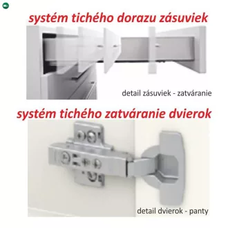 Alsószekrény három fiókkal, tölgy sonoma, LINE D60S3