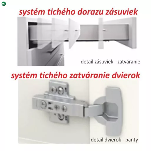Alsószekrény három fiókkal, tölgy sonoma, LINE D60S3