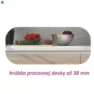 Kétajtós alsószekrény, tölgy sonoma, LINE