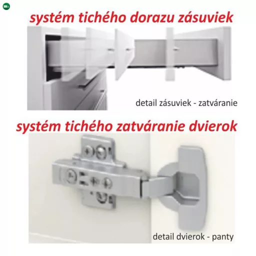 Kétajtós alsószekrény, tölgy sonoma, LINE