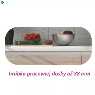 Kétajtós alsó mosogatószekrény, tölgy sonoma, LINE