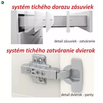 Kétajtós alsó mosogatószekrény, tölgy sonoma, LINE