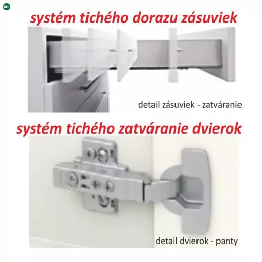 Kétajtós alsó mosogatószekrény, tölgy sonoma, LINE