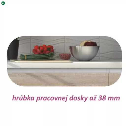 Alsószekrény három fiókkal, tölgy sonoma, LINE