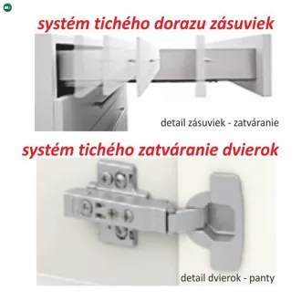 Felsőszekrény két ajtóval, tölgy sonoma, LINE G60 U