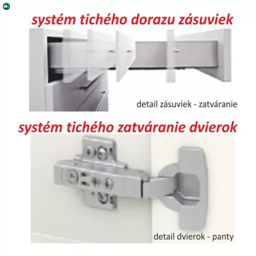 Felsőszekrény két ajtóval, tölgy sonoma, LINE G80 U