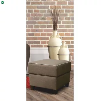 Puff, sötétbézs szövet/mintás, MILO