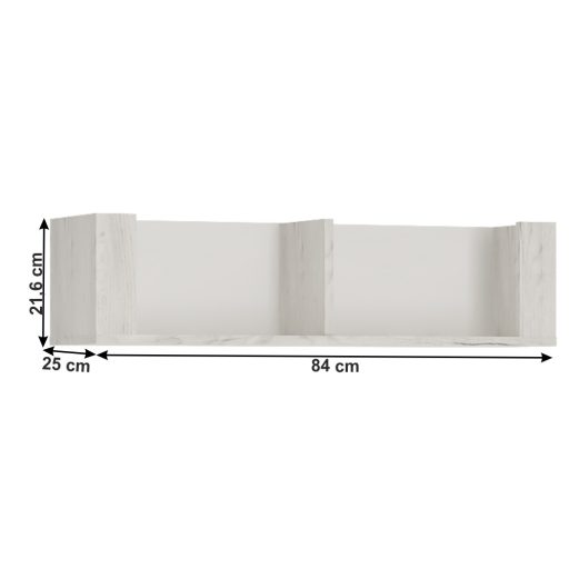 Polc typ 62, fehér craft, ANGEL