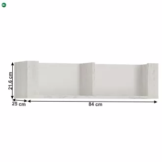 Polc typ 62, fehér craft, ANGEL