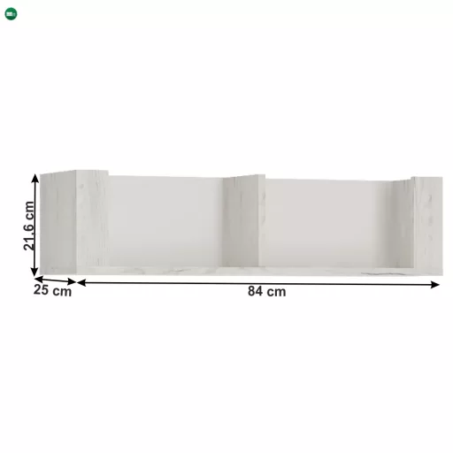 Polc typ 62, fehér craft, ANGEL