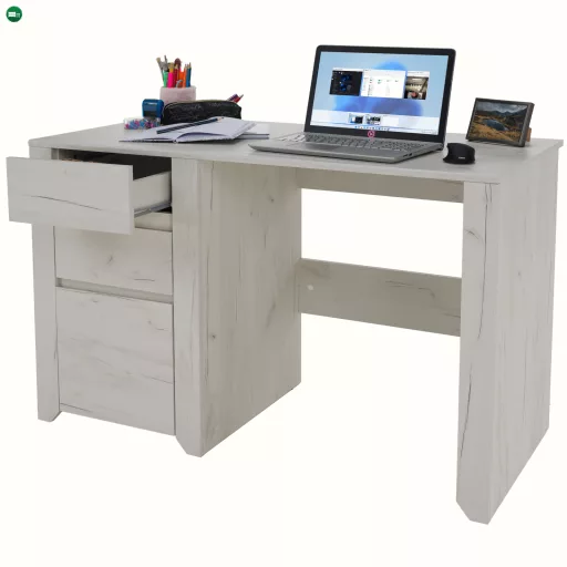 PC asztal typ 80, fehér craft, ANGEL
