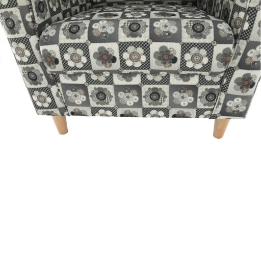 Füles fotel, szövet patchwork N1, CHARLOT