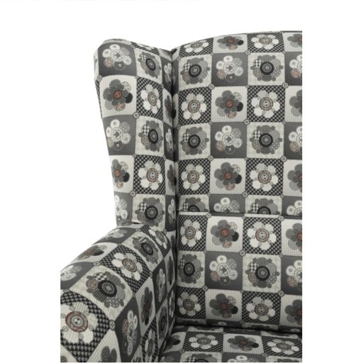 Füles fotel, szövet patchwork N1, CHARLOT