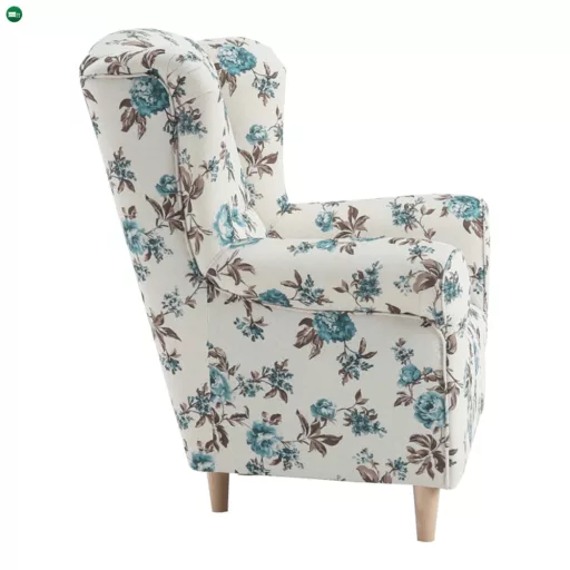 Füles fotel, szövet rose 14, CHARLOT