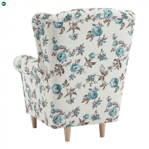 Füles fotel, szövet rose 14, CHARLOT