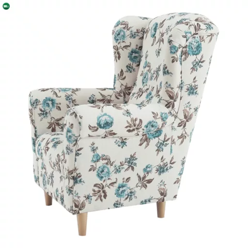 Füles fotel, szövet rose 14, CHARLOT