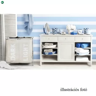 szövet szennyestartó kosár, szürke-bézs, LAUNDRY TYP 3