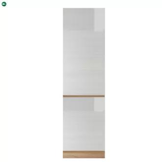   Magas élelmiszer szekrény, fehér magas fényű HG, jobbos, LINE