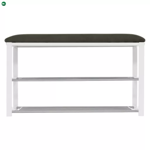 Lóca cipőtartóval, szürke/fehér, LANGELLA NEW