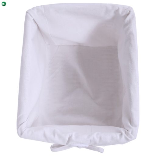 Komód, fa/vesszőfonás/szövet, fehér, RAFAELLO 3