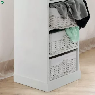4-fiókos komód, fehér, BLANCO