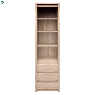 Könyvespolc, DTD laminált, tölgy sonoma, NORTY TYP 6