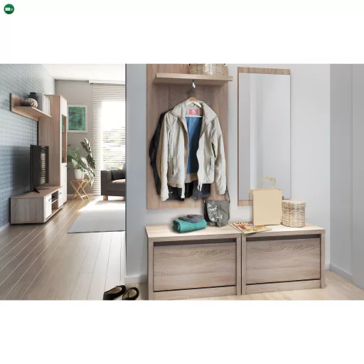 RTV asztal, DTD laminált, tölgy sonoma, NORTY