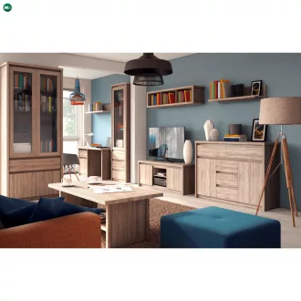 Dohányzóasztal, DTD laminált, tölgy sonoma, NORTY