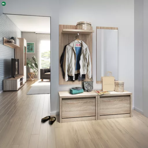 Polc, DTD laminált, tölgy sonoma, NORTY TYP20