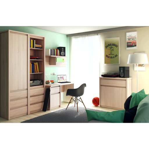 Komód, DTD laminált, tölgy sonoma, NORTY
