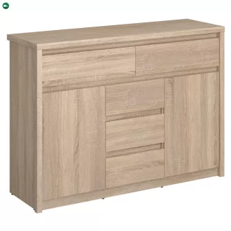 Komód, DTD laminált, tölgy sonoma, NORTY TYP 10