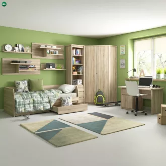 Pc asztal, DTD laminált, tölgy sonoma, NORTY