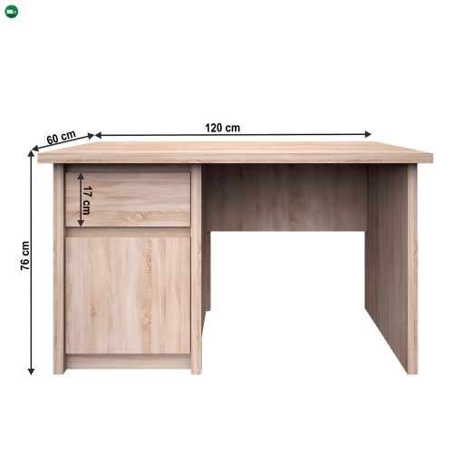 Pc asztal, DTD laminált, tölgy sonoma, NORTY