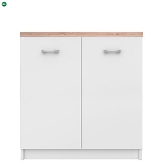 Komód 2D, fehér/tölgy sonoma, TOPTY TYP 13