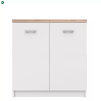 Komód 2D, fehér/tölgy sonoma, TOPTY TYP 13