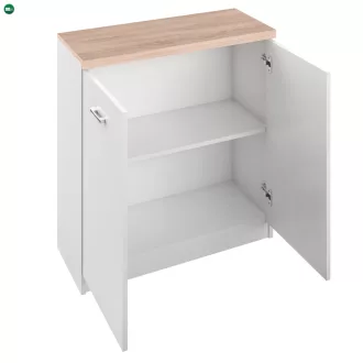 Komód 2D, fehér/tölgy sonoma, TOPTY TYP 13