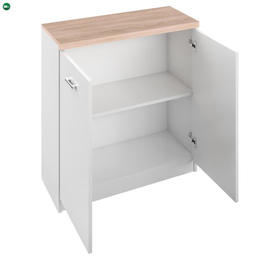 Komód 2D, fehér/tölgy sonoma, TOPTY TYP 13