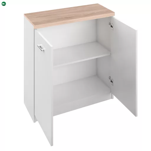 Komód 2D, fehér/tölgy sonoma, TOPTY TYP 13