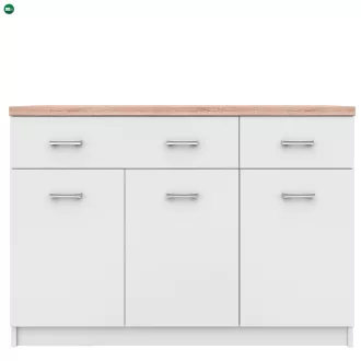 Komód 3d2s, fehér/tölgy sonoma, TOPTY TYP 07