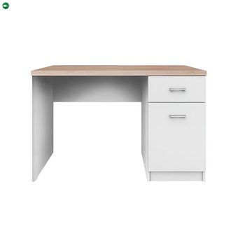   PC asztal 1d1s, DTD laminált, fehér/tölgy sonoma, TOPTY TYP 09