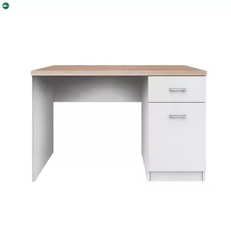   PC asztal 1d1s, DTD laminált, fehér/tölgy sonoma, TOPTY TYP 09
